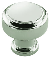 Amerock Highland Ridge Series BP55312PN Cabinet Knob, 1-3/16 in Projection, Zinc, Polished Nickel
